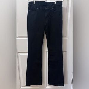 7 For All Mankind Women's Black Bootcut Jeans Size 28